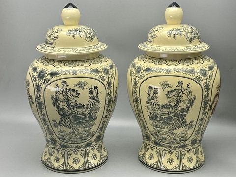 Choé Tứ Linh Long Ly Quy Phượng Gốm Chu Đậu Truyền Thống