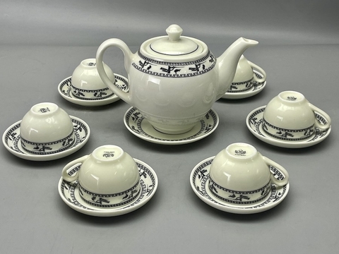 Bộ Ấm Trà Hoạ Tiết Chim Lạc Sứ Chu Đậu Truyền Thống