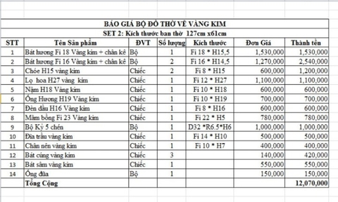 Bồ Đồ Thờ Hoạ Tiết Hoa Sen Gốm Chu Đậu Vẽ Vàng Ban Thờ 1,57m x 61cm