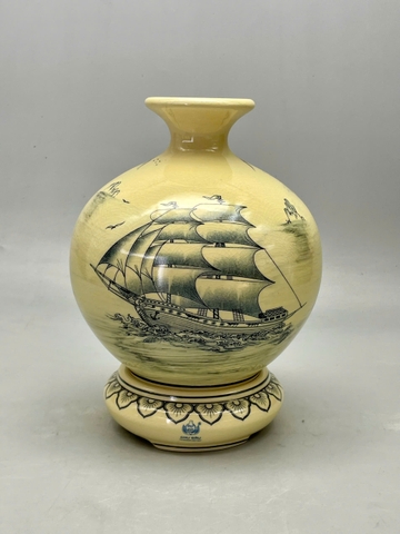 Bình Hút Lộc Thuận Buồm Xuôi Gió H25 Gốm Chu Đậu Truyền Thống