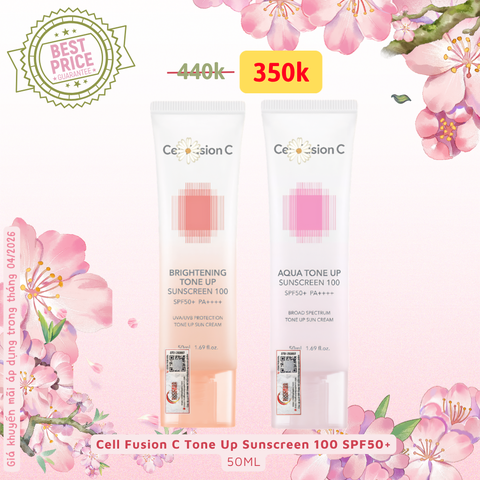 Cell Fusion C Tone Up Sunscreen 100 SPF50+