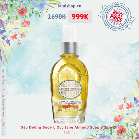 Dầu Dưỡng Body L'Occitane Almond Supple Skin Oil