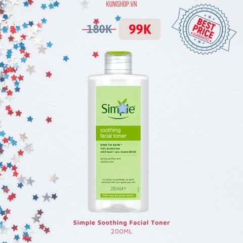 Simple Soothing Facial Toner