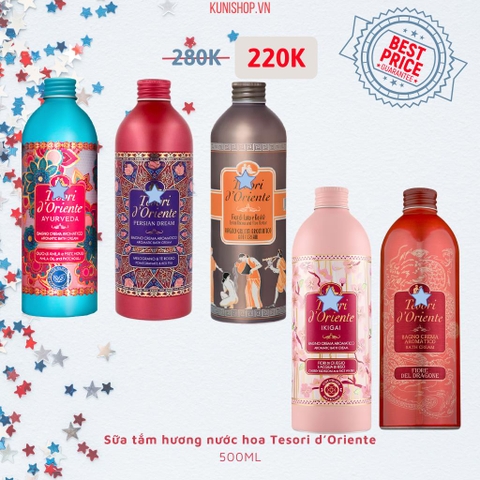 Sữa tắm hương nước hoa Tesori d’Oriente
