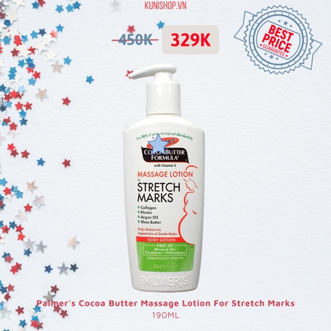 Kem Chống Rạn Da Palmer's Cocoa Butter Massage Lotion For Stretch Marks