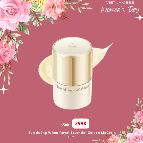 Son dưỡng Whoo Royal Essential Golden LipCerin