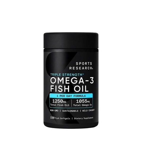 Sports Research Triple Strength Omega-3 Fish Oil