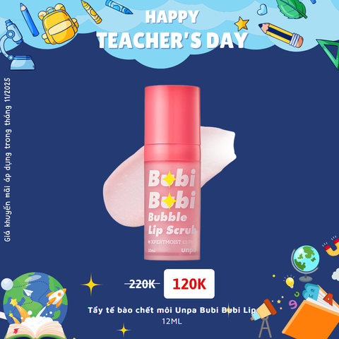 Tẩy tế bào chết môi Unpa Bubi Bubi Lip