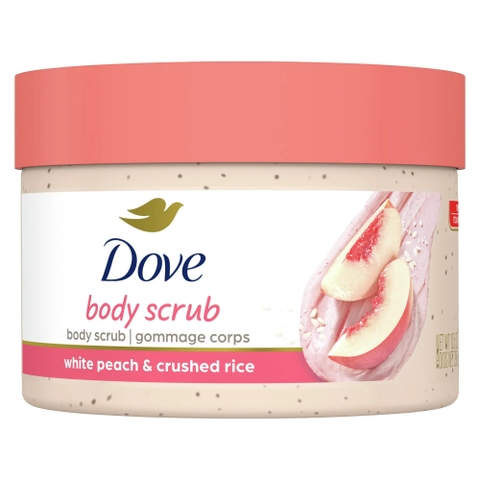 Dove Body Scrub White Peach & Crushed Rice
