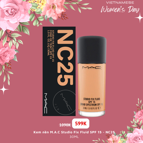 Kem nền M.A.C Studio Fix Fluid SPF 15