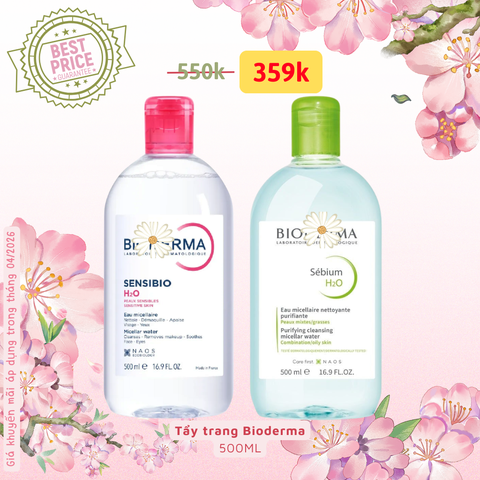 Tẩy trang Bioderma Crealine H2O Cleansing Water
