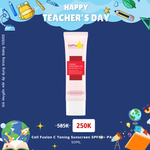 Cell Fusion C Toning Sunscreen SPF50+ PA++++