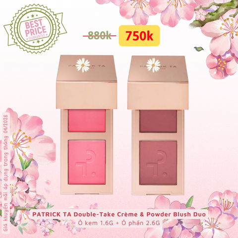 PATRICK TA Double-Take Crème & Powder Blush Duo