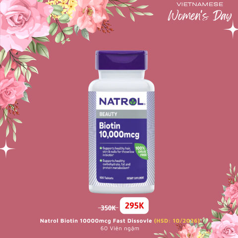 Natrol Biotin 10000mcg Fast Dissovle