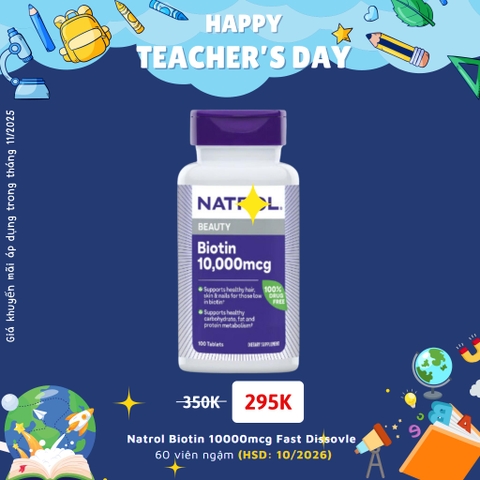 Natrol Biotin 10000mcg Fast Dissovle