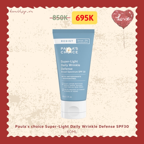 Paula’s choice Super-Light Daily Wrinkle Defense SPF30