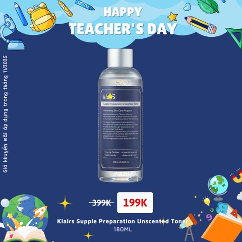 Klairs Supple Preparation Unscented Toner