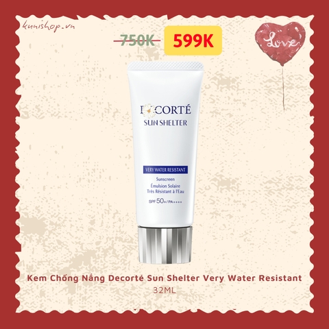 Kem Chống Nắng Decorté Sun Shelter Very Water Resistant SPF50+/PA++++