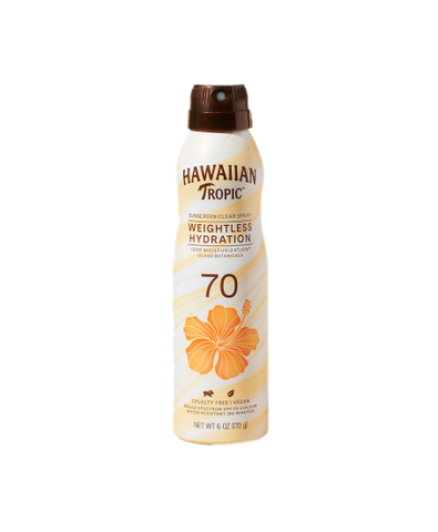 Hawaiian Tropic Weightless Hydration Sunscreen Spray SPF70