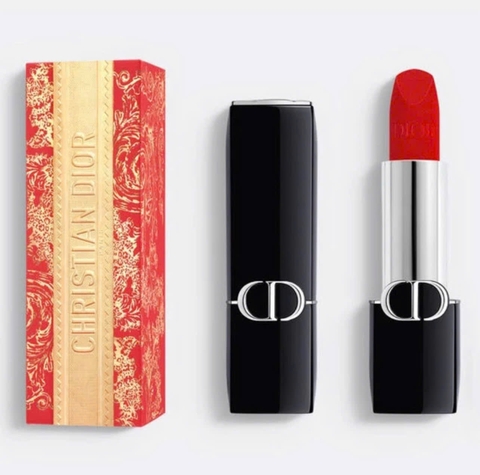 [Bản 2025] Son Dior Rouge Dior Couleur Couture Soin Floral Longue Tenue