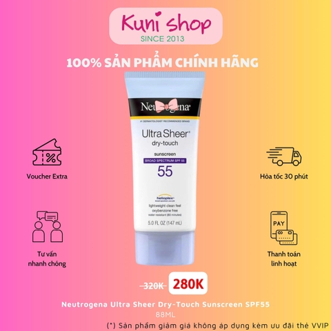Neutrogena Ultra Sheer Dry-Touch Sunscreen SPF55