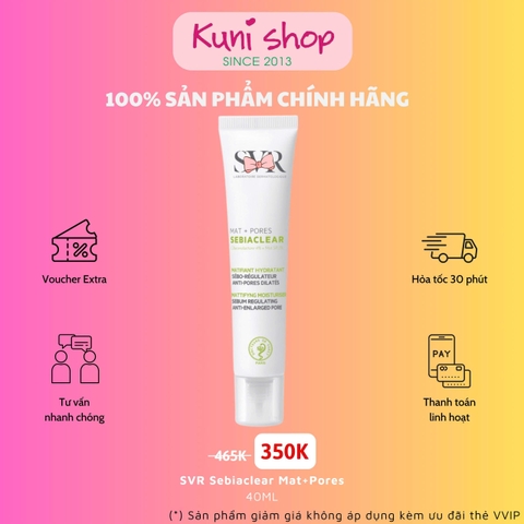 Kem dưỡng SVR Sebiaclear Mat+Pores