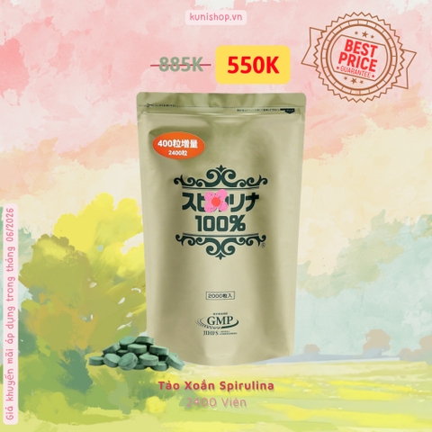 Tảo Xoắn Spirulina 2400v