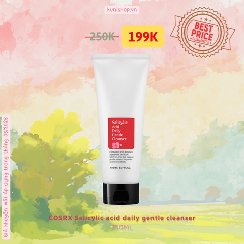 COSRX Salicylic acid daily gentle cleanser