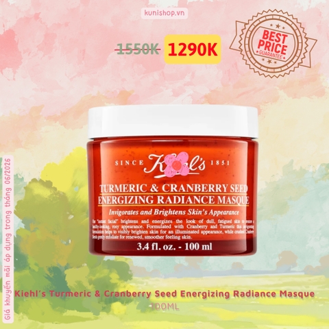 Kiehl’s Turmeric & Cranberry Seed Energizing Radiance Masque