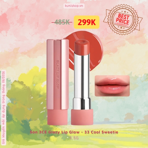 Son 3CE Glazy Lip Glow