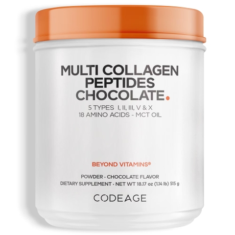 CodeAge Hydrolyzed Multi-Collagen Peptides (5 types I, II, III, V & X)