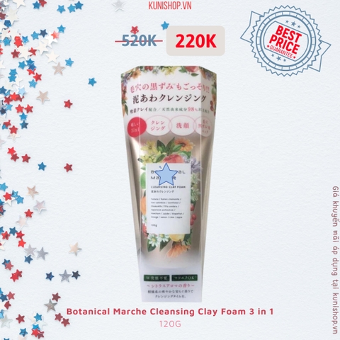 Botanical Marche Cleansing Clay Foam 3 in 1