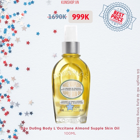 Dầu Dưỡng Body L'Occitane Almond Supple Skin Oil