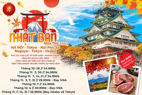 CUNG ĐƯỜNG VÀNG NHẬT BẢN TOKYO - ODAIBA - PHÚ SỸ - KYOTO - OSAKA 6 NGÀY 5 ĐÊM BAY HÀNG KHÔNG 5 SAO JAPAN AIRLINE