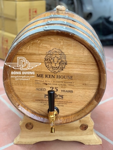 bình ngâm rượu gỗ sồi chuẩn