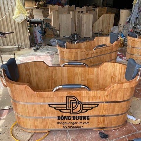bồn tắm gỗ đôi kiểu nhật