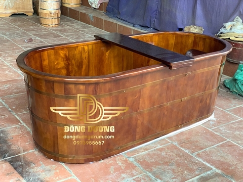 bồn tắm gỗ khách sạn homstay 2