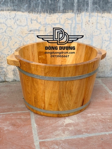 Chậu ngâm chân bằng gỗ PơMu