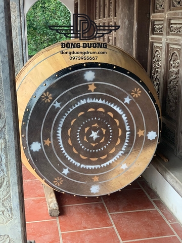 mặt trống gỗ mít da  trâu đẹp