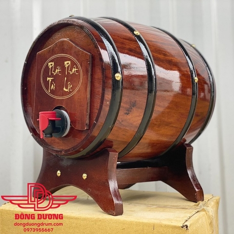 thùng đựng rượu bằng gỗ chơi tết