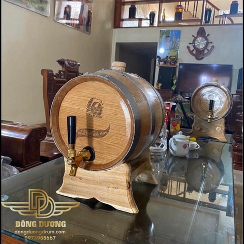 thùng đựng rượu gỗ sồi 10l