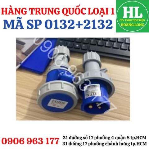 Phích cắm, ổ cắm công nghiệp chống nước ip67 3x16A
