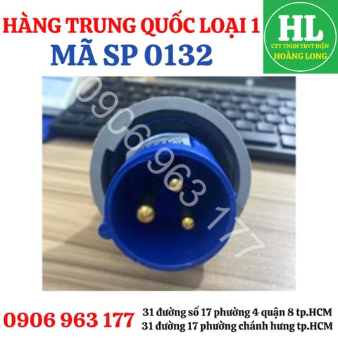 Phích cắm, ổ cắm công nghiệp chống nước ip67 3x16A