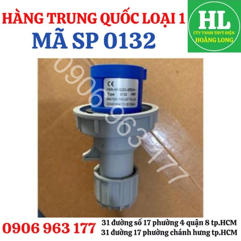 Phích cắm, ổ cắm công nghiệp chống nước ip67 3x16A