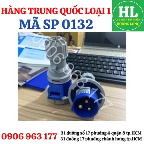 Phích cắm, ổ cắm công nghiệp chống nước ip67 3x16A