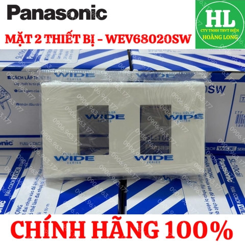 Panasonic dòng WIDE mặt dùng cho 4 thiết bị đơn WEV68040SW