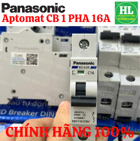 Cầu dao PANASONIC CB 1P 1 TÉP 25A BBD1251CNV