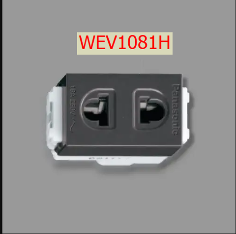 Ổ cắm đơn màu xám WEV1081H PANASONIC