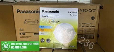 Đèn led Panel âm trần tròn PANASONIC 9w khoét D100mm Neo Slim Chính hãng