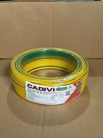 Dây, cáp điện Cadivi CV2.5 đơn 7 sợi đồng (100 mét) - CHÍNH HÃNG